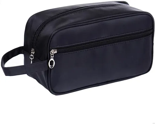 Toiletry Bag for Men, Portable Travel Wash Bags, Water-Resistant Shaving Bag Gym Shower Bathroom Bag Dopp Kit Make Up Bag Toiletries Accessories Organizer (Black)