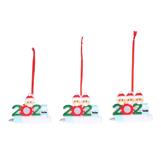 3PCS Personalized Christmas Ornament 2021 Snowman Series Family Members Name Christmas Tree Decorating