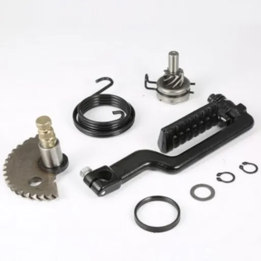 kick start assembly Motorbike Kickstarters Parts, Aluminum Kick Start Shaft Idler Gear Assembly Set Kick Start Gear Shaft Rebuild