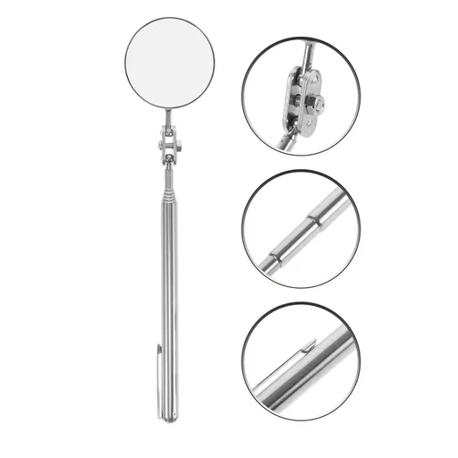 Extending Inspection Mirror Telescoping Mirror Tool Metal 1Set for Pipeline Inspection