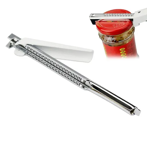 Stainless Steel Jar Opener Adjustable for Bottles, Compact Kitchen Tool for Easy Grip and Convenient Use
