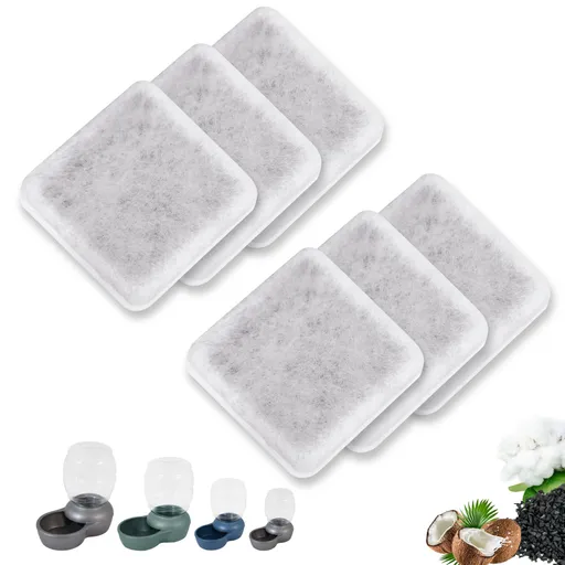 Fountain Charcoal Replacement Filters Compatible with Gravity Waterers Automatic Dog Water Bowl Cat Drinking Dispenser Filters