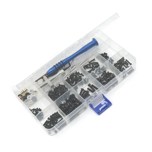 RC Car Screws Kit, RC Screws Kit Repair Tool Box Hardware Fasteners Replacement for 1/14 144001 RC Car