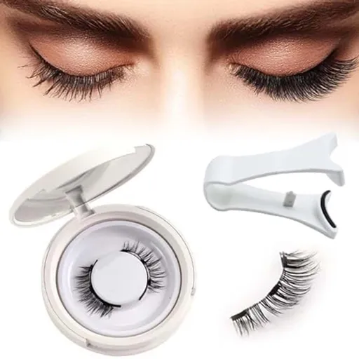 Magnetic Lashes - Magnetic Eyelashes Natural Look, Magnetic Lashes Kit, Lashes, Reusable Natural Look No Glue Needed Magnetic Eyelashes with Applicator, No Glue Needed Easy to Wear and Remove C