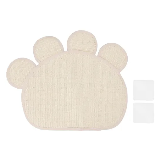 Sisal Cat Scratcher Mat Cute Shape Grinding Claw Protecting Furniture Cat Floor Scratching Pad for Cats Kittens