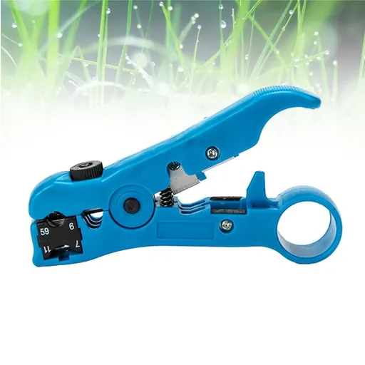 Blue Coax Cable Stripper with High Strength Steel Durable Plastic for Cable Installation