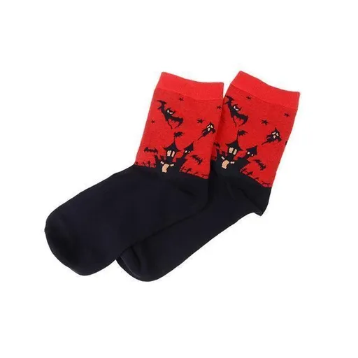 Hod Health & Home 5 Pairs Spooky Sockies - Red