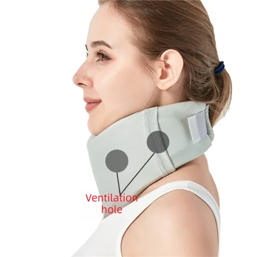 Removable Neck Support Brace – Lightweight Cervical Collar with Breathable Design for Posture Correction and Daily Use(Size:L)