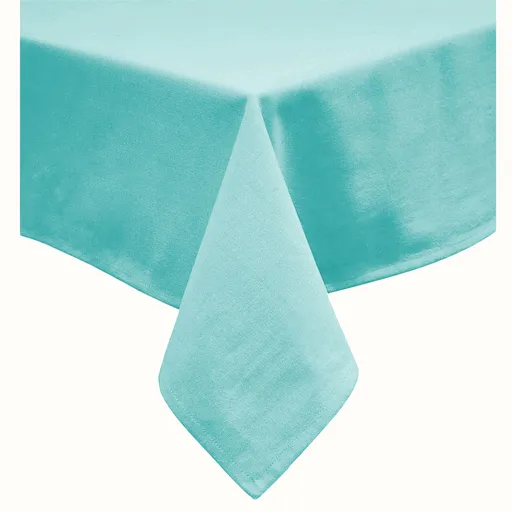 Hoydu Cotton Blend Table Cloth 170cm x 360cm - LIGHT TURQUOISE