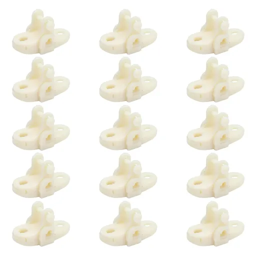 15pcs Greenhouses Pulley Plastic White Durable Ventilator Pulley Wheel for Agriculture Livestock Farms Greenhouses