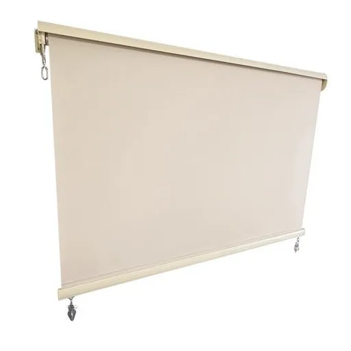 Outdoor Roller Blind Sun Screen Awning With Aluminium Hood