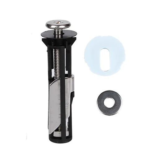 Toilet Lid Fixing Screw Locking (Including 18, 28Mm Gasket) 1, Toilet Seat Kit Screws Quick Release Easy To Install Toilet Seat Replacement Parts Kit Toilet Cover Accessories Fixing Accessories One Size Black