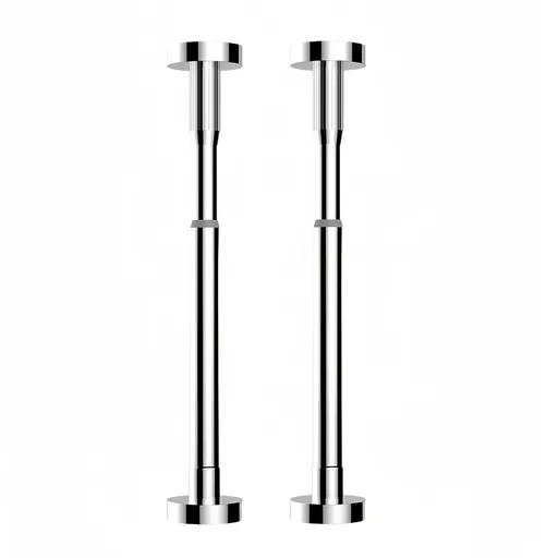2Pcs Kitchen Sink Brackets Stainless Steel Adjustable Kitchen Sink Bracket Bottom installation Support Legs Kitchen Fixtures (50-80cm Silvery) 50-80cm Silvery