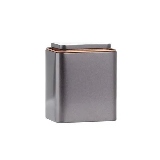 Square Metal Storage Containers with Lid Tinplate Boxes 5 Pack 2 Sizes - Small