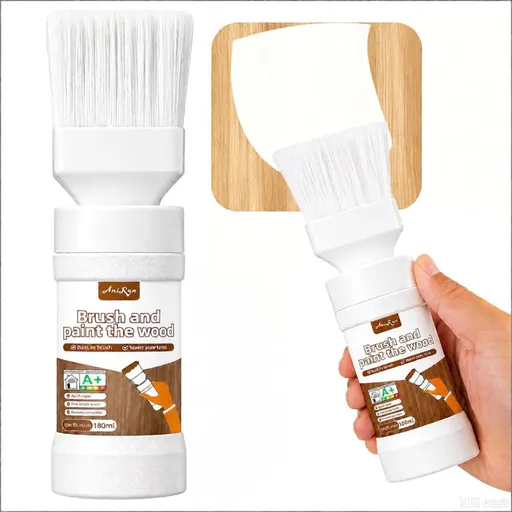 White Touch-Up Paint for Wood,Furniture,Cabinets,Metal,6.35 Oz,2-in-1 | Paint & Primer in One,Waterproof,No Sanding, Fast Drying, Water Based, Multi Surface - White