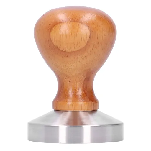 58mm Stainless Steel Coffee Powder Hammer Tamper with Wood Handle Coffee Accessories