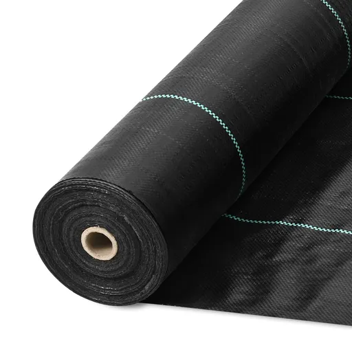 4FTx300FT Premium Heavy Duty Weed Barrier Landscape Fabric, 3.2OZ Woven Geotextile Fabric Under Gravel, High Permeability for Weed Blocker Weed Mat, Driveway Fabric, Weed Control Garden Cloth