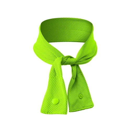 Reusable Cooling Neck Scarf, SAP Super Absorbent Polymer Ice Neck Wrap, Long Lasting 6-24 Hours Cooling, Non-Sticky Lightweight Heat Relief Scarf for Summer Outdoor Sports(Green)