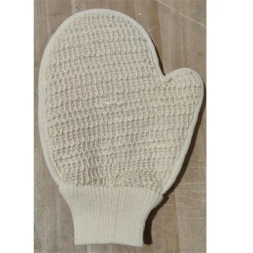 Exfoliating Bath Glove | 4 Glove | for Exfoliation & Strawberry Legs | Gently Removes Dead Skin Cells | Ramie Fabric | Prevents Ingrown Hair & Body Acne| for Sensitive Skin