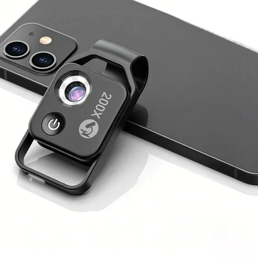 HD 200x Portable Microscope Lens for Smartphones – Kids Educational Science Toy, Biological Experiment Tool with CPL Filter