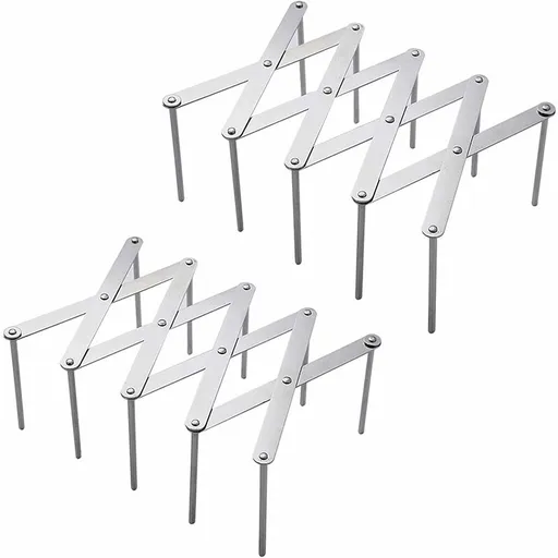 2 pcs Stainless Steel Lid Rack, Kitchen Utensil Organizer, Adjustable Design Lid Holder For Storing Pots, Glass Lids,