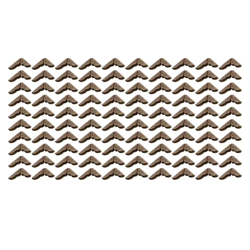 100pcs Book Corner Protectors for Scrapebooking Vintage Photo Album Diary Bronze Color