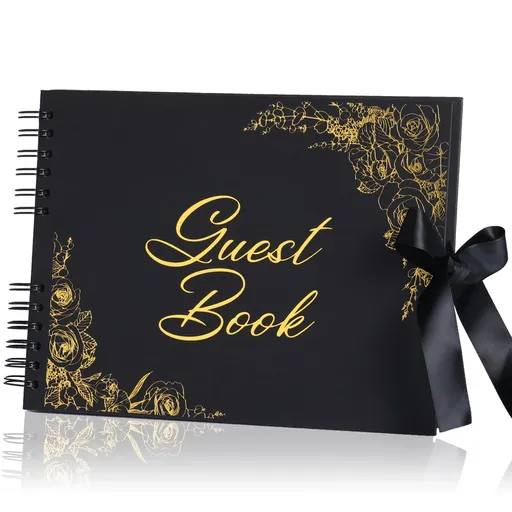 Elegant Guest Book for Wedding Reception, Baby Shower, Birthday and Special Events - Polaroid Guest Book for Sign-in and Photos