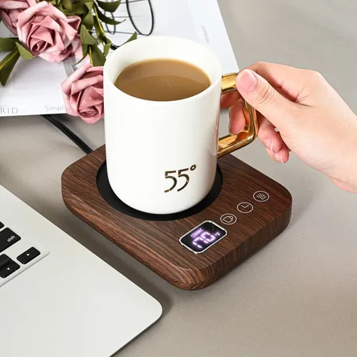 Coffee Mug Warmer for Desk - Cup Warmer Automatic Shut Off, Candle Warmer Smart Beverage Warmer with 3 Temperature Settings