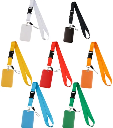 Hard Card Holder - Solid Color - ID - Work ID - Card Holder - Pack of 7