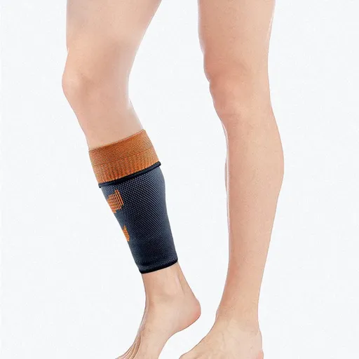 Calf Sleeve Lightweight Relieve Fatigue Calf Sleeve Wear- Fitness Supplies Red L (Color : Orange, Size : Medium)