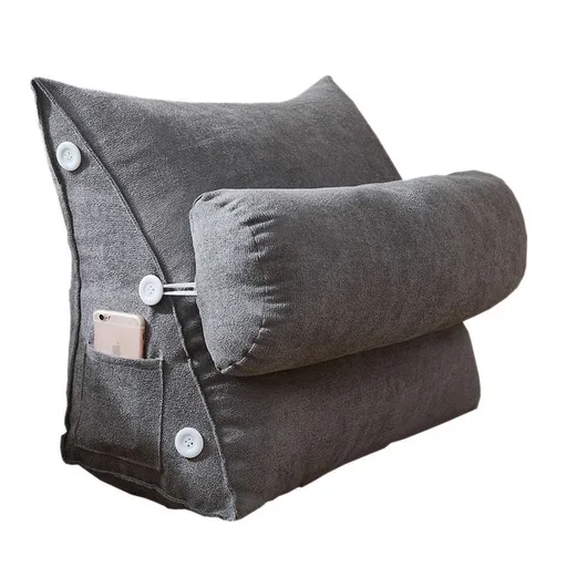 Triangle Wedge Pillow,Back Support Adjustable Back Wedge Cushion Reading Pillow Sofa Bed Office Chair Rest Cushion Neck