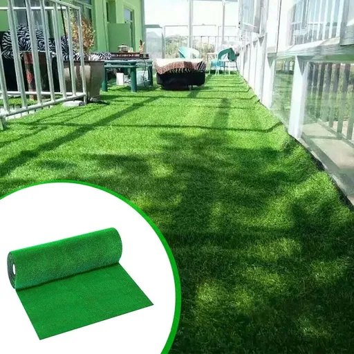Artificial Grass Carpet Encrypted 39.37x39.37inch, Drainage Fake Turf, Cuttable Lawn for Balcony Kindergarten School Yard