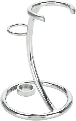 Men's Stainless Steel Silver Razor Holder - Shaving Brush Stand