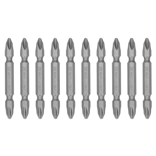 65mm PH2 Screwdriver Bits Magnetic Electric Screwdriver Head S2 DoubleHead Cross Bit(Sand Blast )