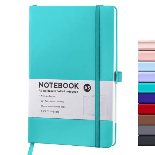 Blank Notebooks Lined Classic Pocket Notebook Journal [ Leather Hard Cover ][ 100 Gsm ] [ Ruled ] Premium Thick Paper with Inner Pocket 3.5 Newyear Arrival! A 1-Green