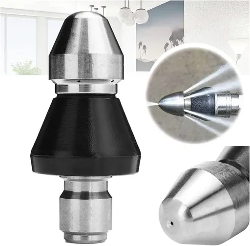 Cleaning Tool High-pressure Nozzle, Drain Augers, Sewer Pipe Dredging And Cleaning Tools for Pipe Unclogging - Drain Clog Remover