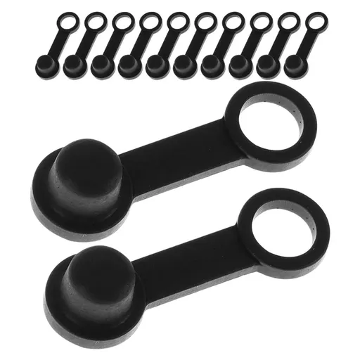 15Pcs Universal Black Brake Bleeder Valve Caps for Motorcycles and Cars Brake Line Protection