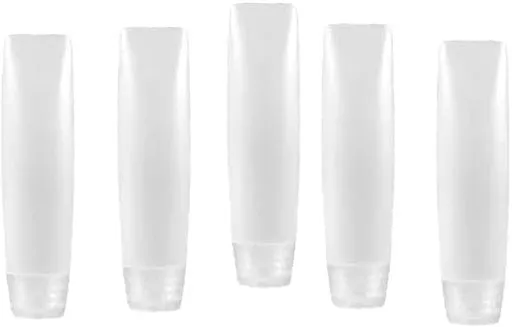 5-Pack 1oz Travel Bottles Leak Proof - Refillable Clear Toiletry Containers for Shampoo, Lotion & Cosmetics, Empty Squeeze Tubes with Twist Cap, TSA Approved Portable Dispensers