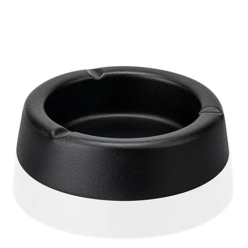 Ashtray, Ashtrays for Smokers, Large Ashtrays for Cigarettes, Stainless Steel Metal Ashtray, Black