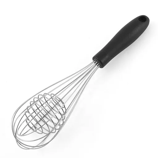 Stainless Steel Wire Whisk with Heat Resistant Plastic Handle, Kitchen Wisks for Cooking Blending Beating Frothing