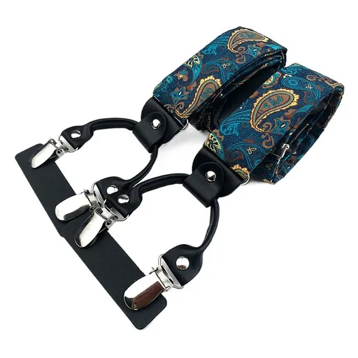 Qimulan Men's Y-Style 6 Clip Adjustable Polyester... BD-A21