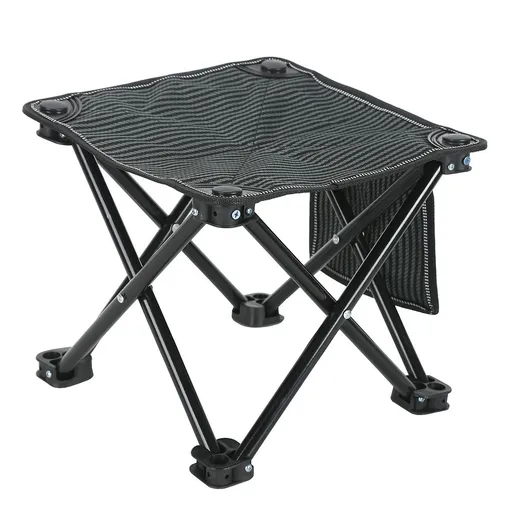 Lightweight Portable Compact Small Camping Folding Stool with Pocket for Outdoor Sports Backpacking Hiking Gardening