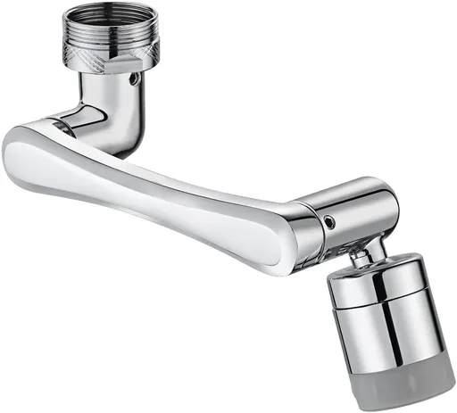 1440° Rotating Faucet - Faucet - Faucet Fitting - Faucet Head - Stainless Steel - Aerator - Rotating - Extension - Water Saving - Kitchen Faucet - Bathroom Faucet - Swivel - Dishwashing - Goud