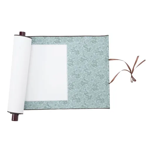 Multicolor Calligraphy Paper Scroll with Semiraw Xuan Paper Durable Hanging Scroll for Art and Decoration