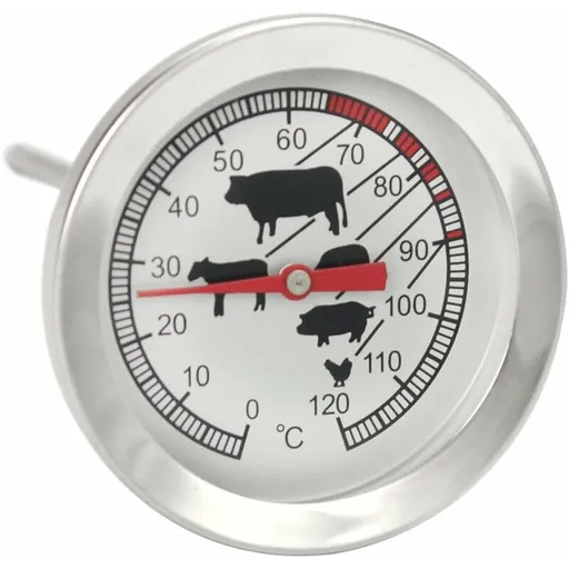 Stainless Steel ROasting Thermometer - Analog Meat Thermometer Up To 120°C - Bbq Thermometer - Meat Needle
