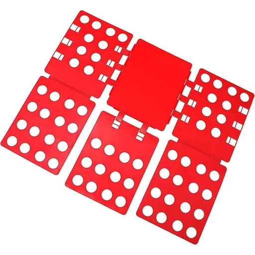 Lazy Folding Clothes Board Organiser Folding Clothes Storage Easy Use Board - Red
