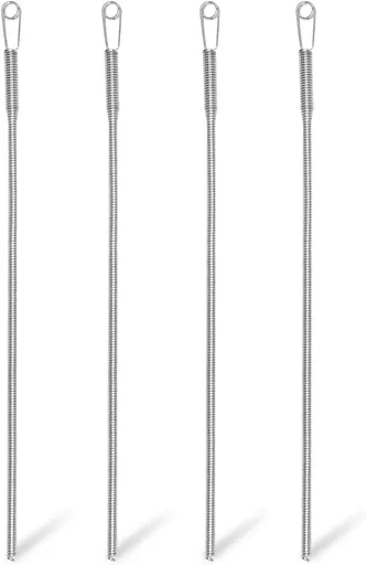 Spring Drawstring Threader,4Pcs Flexible and Elastic Drawstring Threader Tool DIY Rope Threader Clip Hoodie String Replacement Drawstring Puller for Sweatpants,Shorts,Jackets,Coat