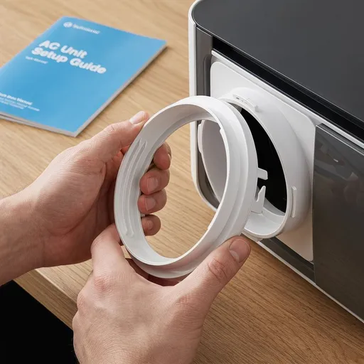 PVC Vent Hose Adapter White for Home Efficient Air Conditioning Reduces Energy Consumption