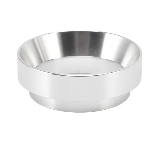 51mm Dosing Funnel Anti Flying Powder Aluminum Alloy Universal Dosing Rings with Magnetic for Household Coffee Shop Silver