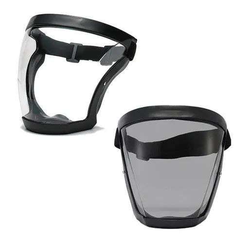 Super Protective Mask Anti-Fog Full Face Shield All-Inclusive For Men and Women - Black-2PC